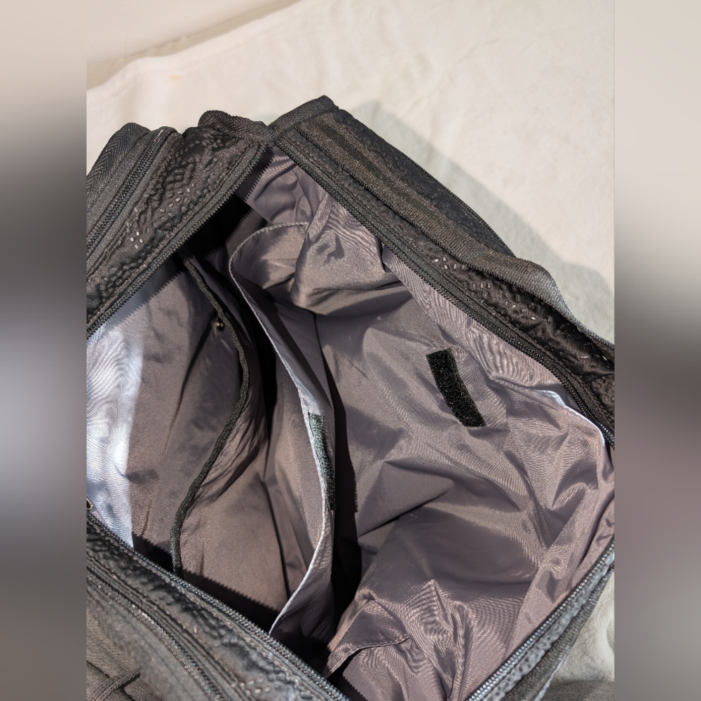 Lesportsac Textured Black Convertible Laptop Backpack Bag - Picture 10 of 12